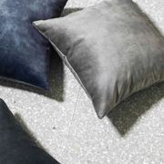 Weave Home Ava Velvet Cushion - Steel | 50 x 50cm gallery detail image