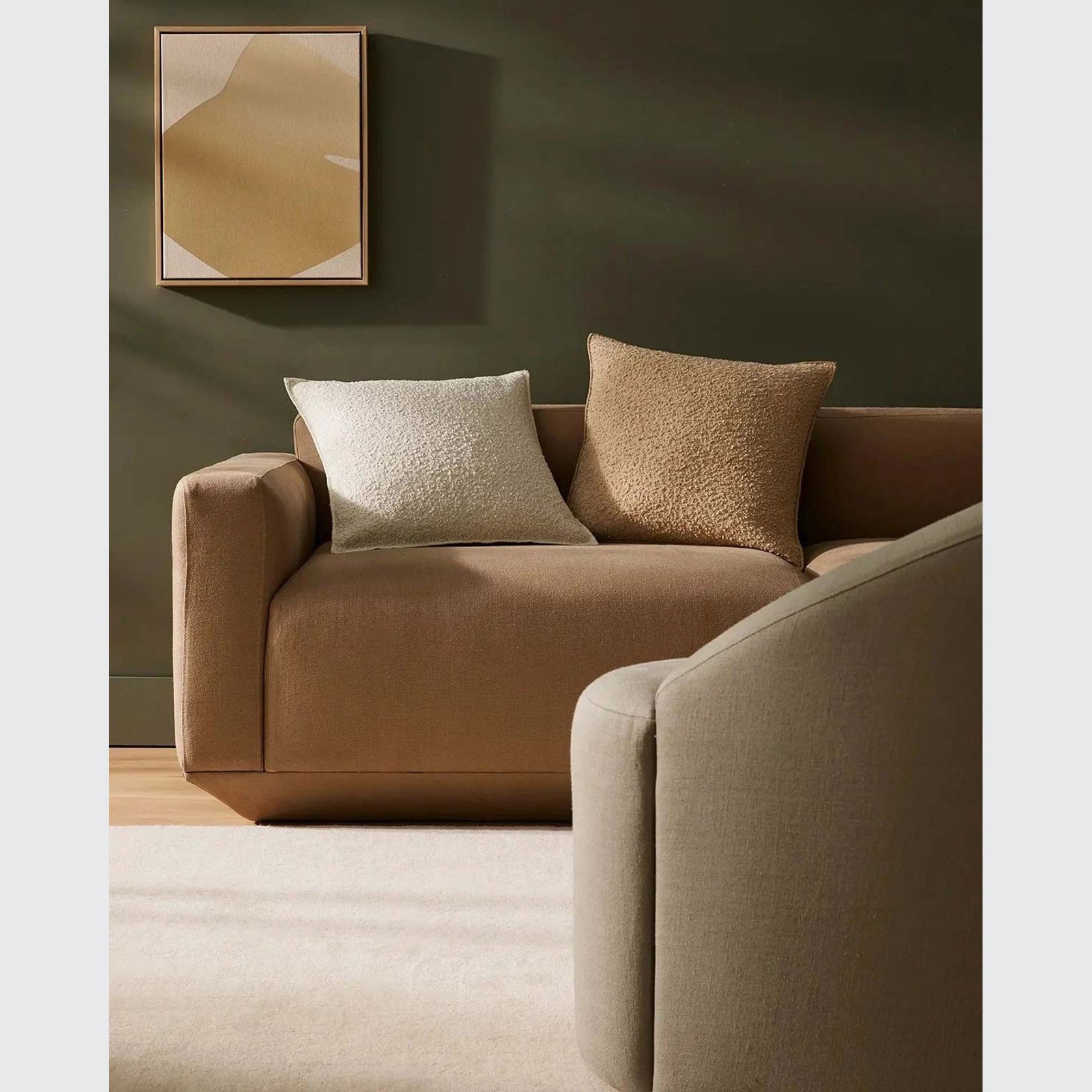 Weave Home Alberto Boucle Cushion - Ivory | 50 x 50cm gallery detail image