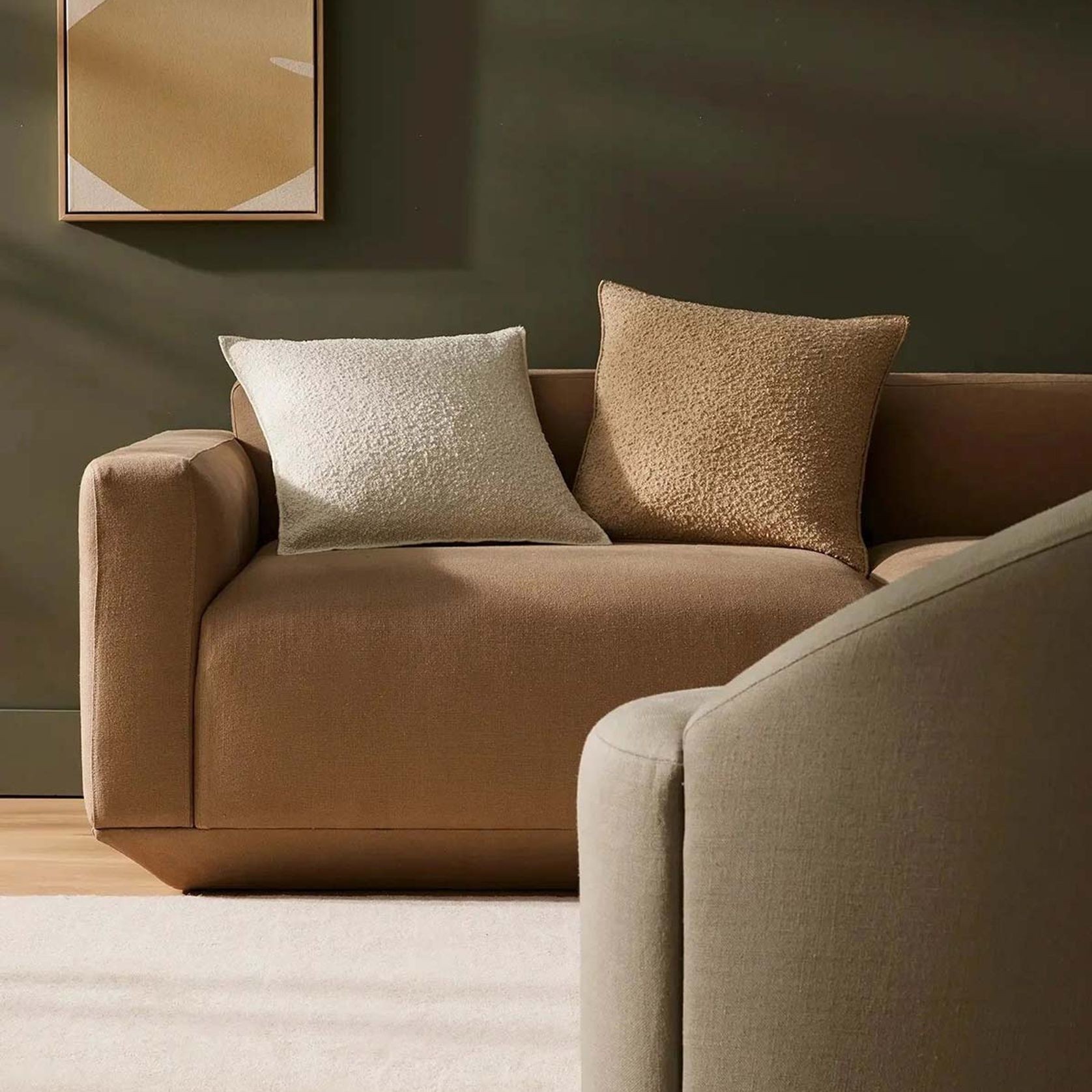 Weave Home Alberto Boucle Cushion - Nougat | 50 x 50cm gallery detail image