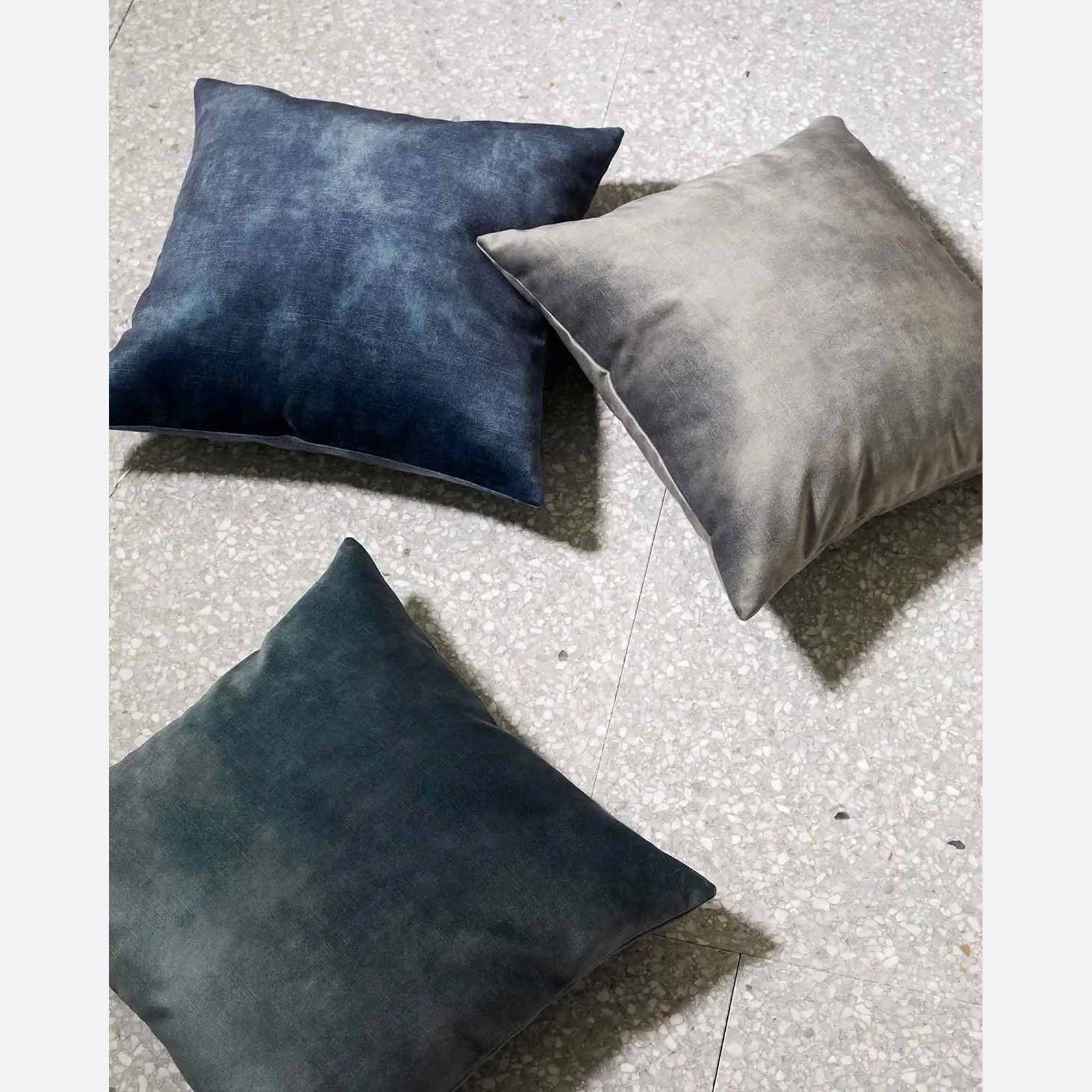 Weave Home Ava Velvet Cushion - Atlantic | 50 x 50cm gallery detail image