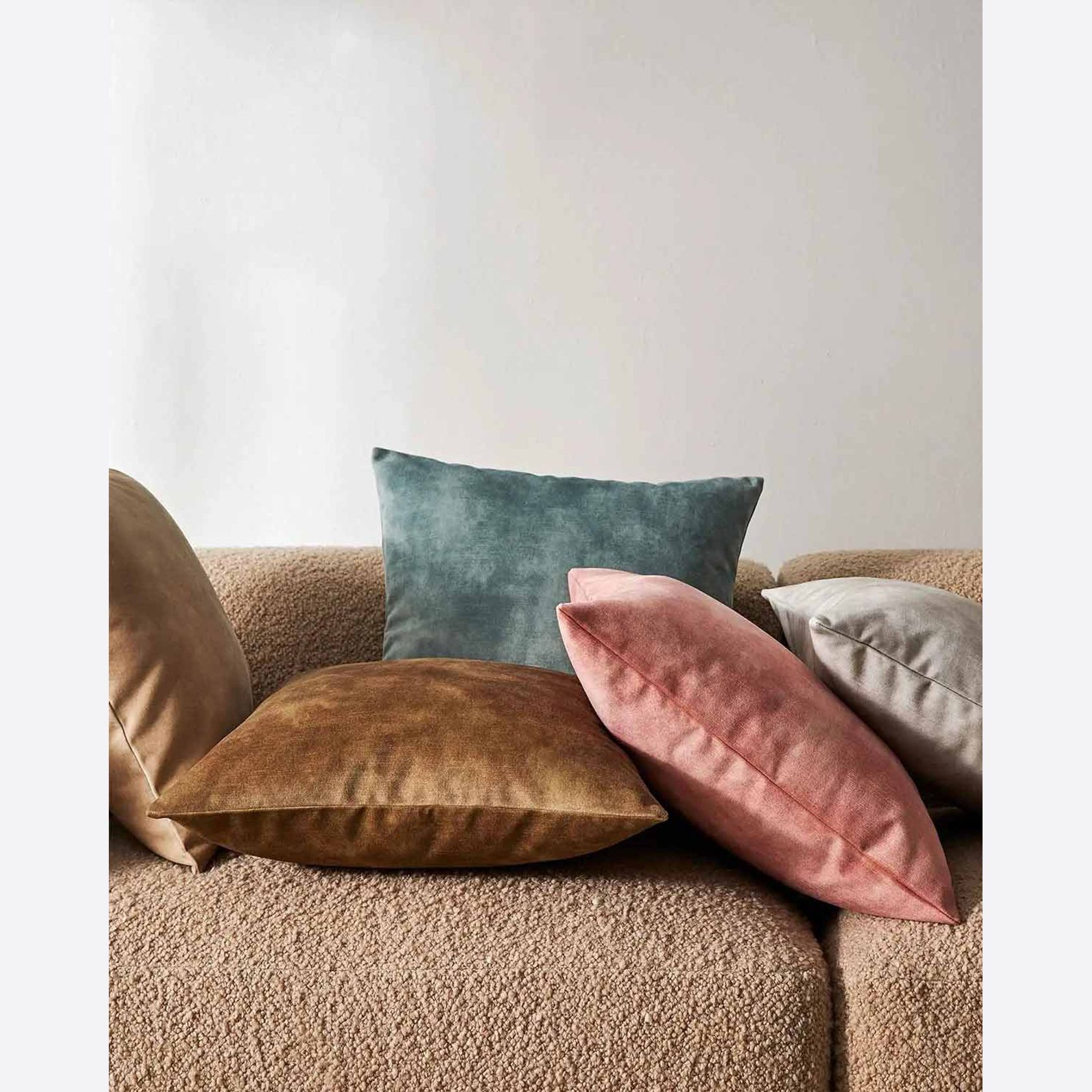 Weave Home Ava Velvet Cushion - Burnish | 50 x 50cm gallery detail image