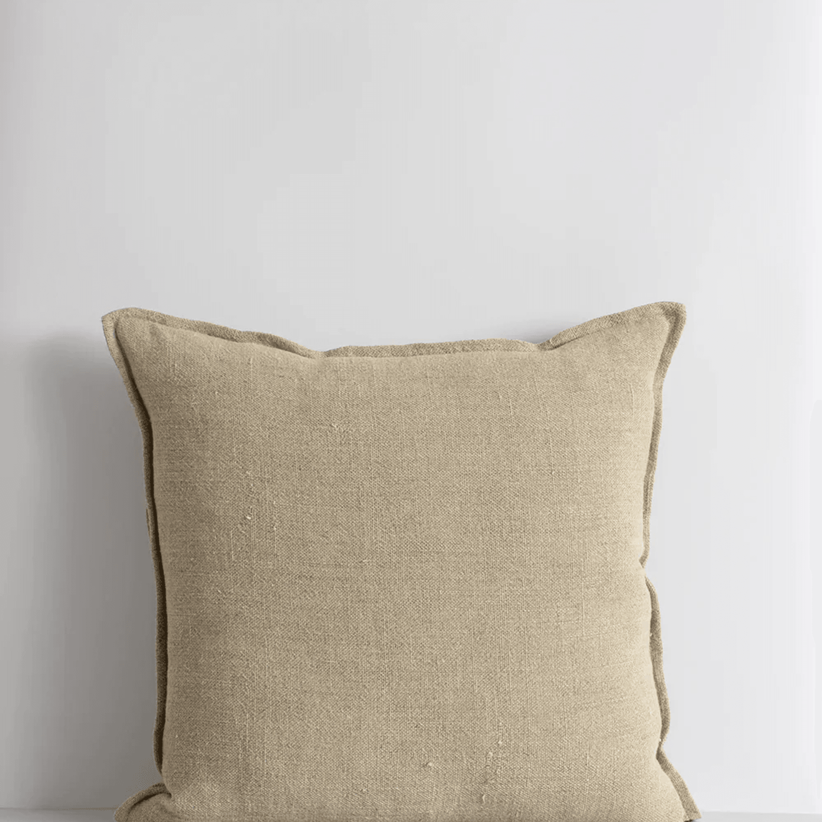 Baya Flaxmill Handwoven Linen Cushion - Doeskin gallery detail image