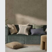 Weave Home European Linen Como Cushion - Smoke | Three Sizes gallery detail image