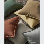 Weave Home European Linen Como Cushion - Tobacco | Three Sizes gallery detail image