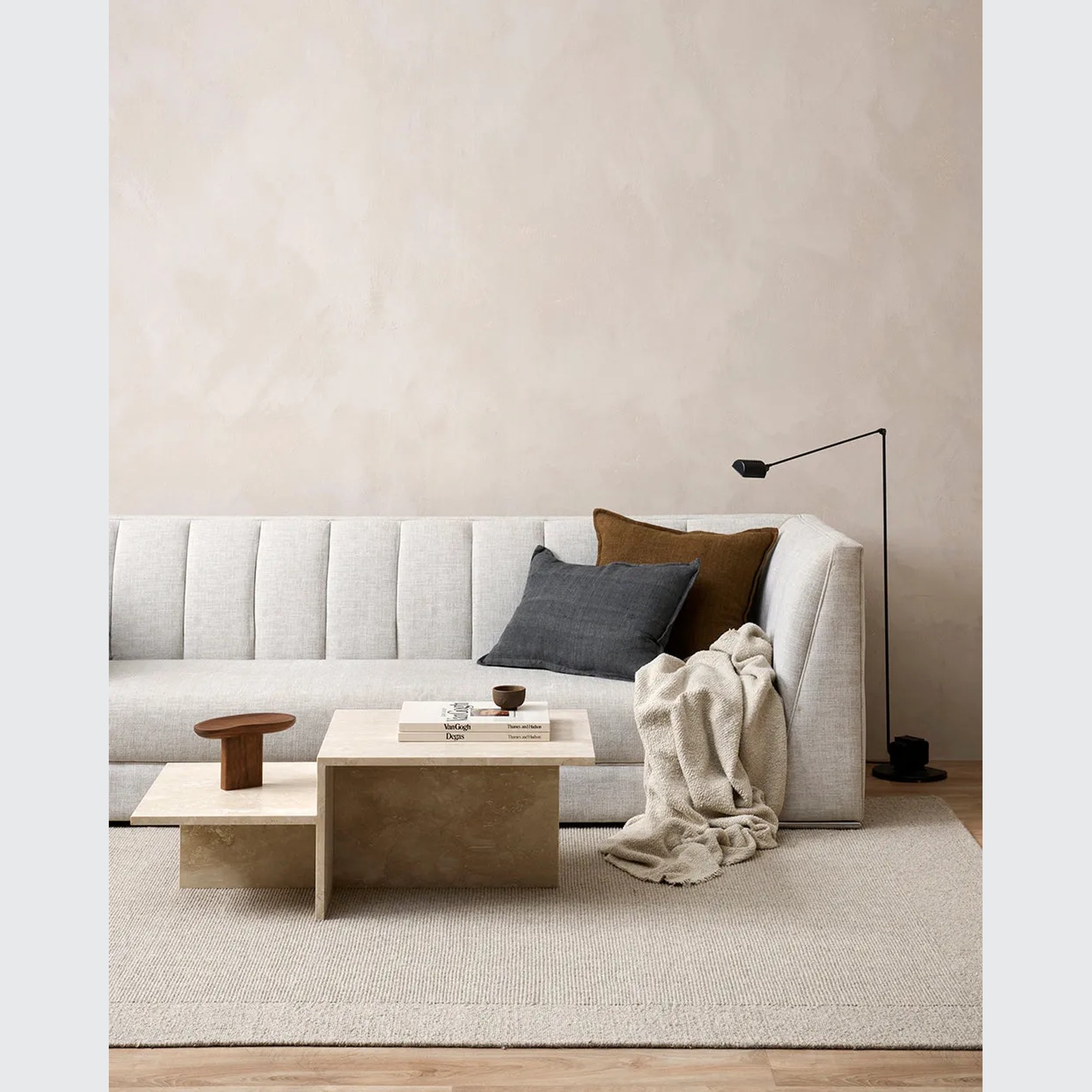 Baya Arcadia Handwoven Linen Cushion - Nori | Lumbar gallery detail image