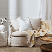 Baya Cyprian Cushion - White | 50 x 50cm gallery detail image
