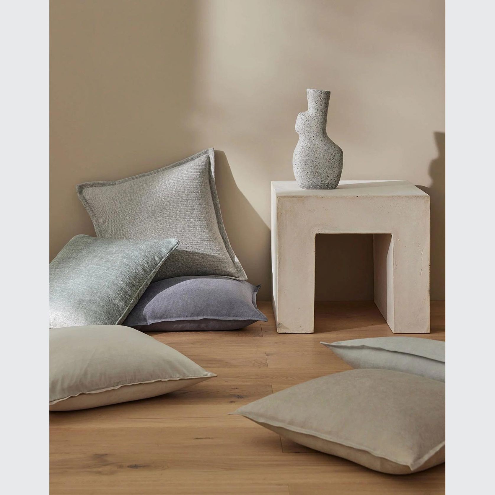 Weave Home Fiore Cushion - Denim | Square and Lumbar gallery detail image