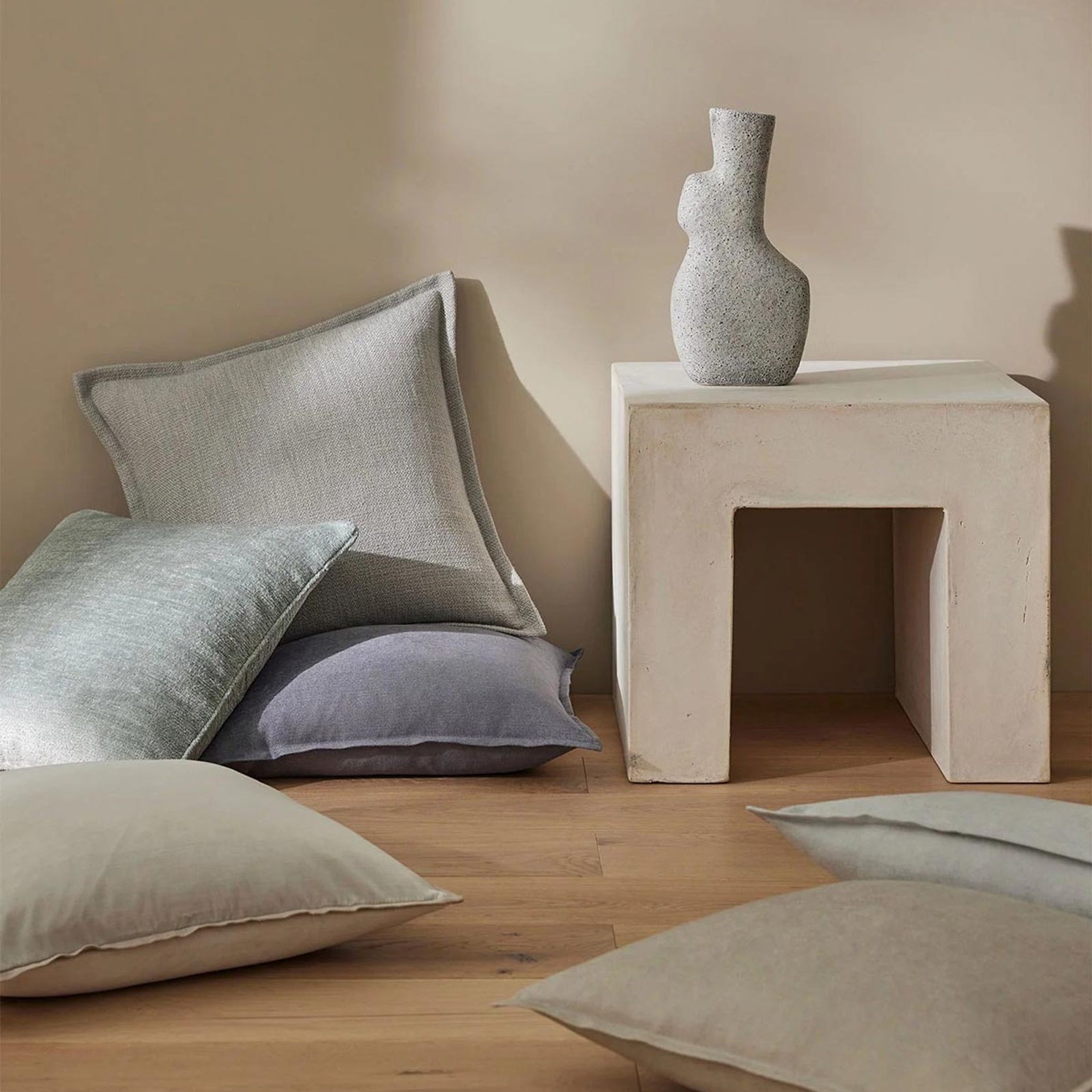 Weave Home Fiore Cushion - Denim | Square and Lumbar gallery detail image