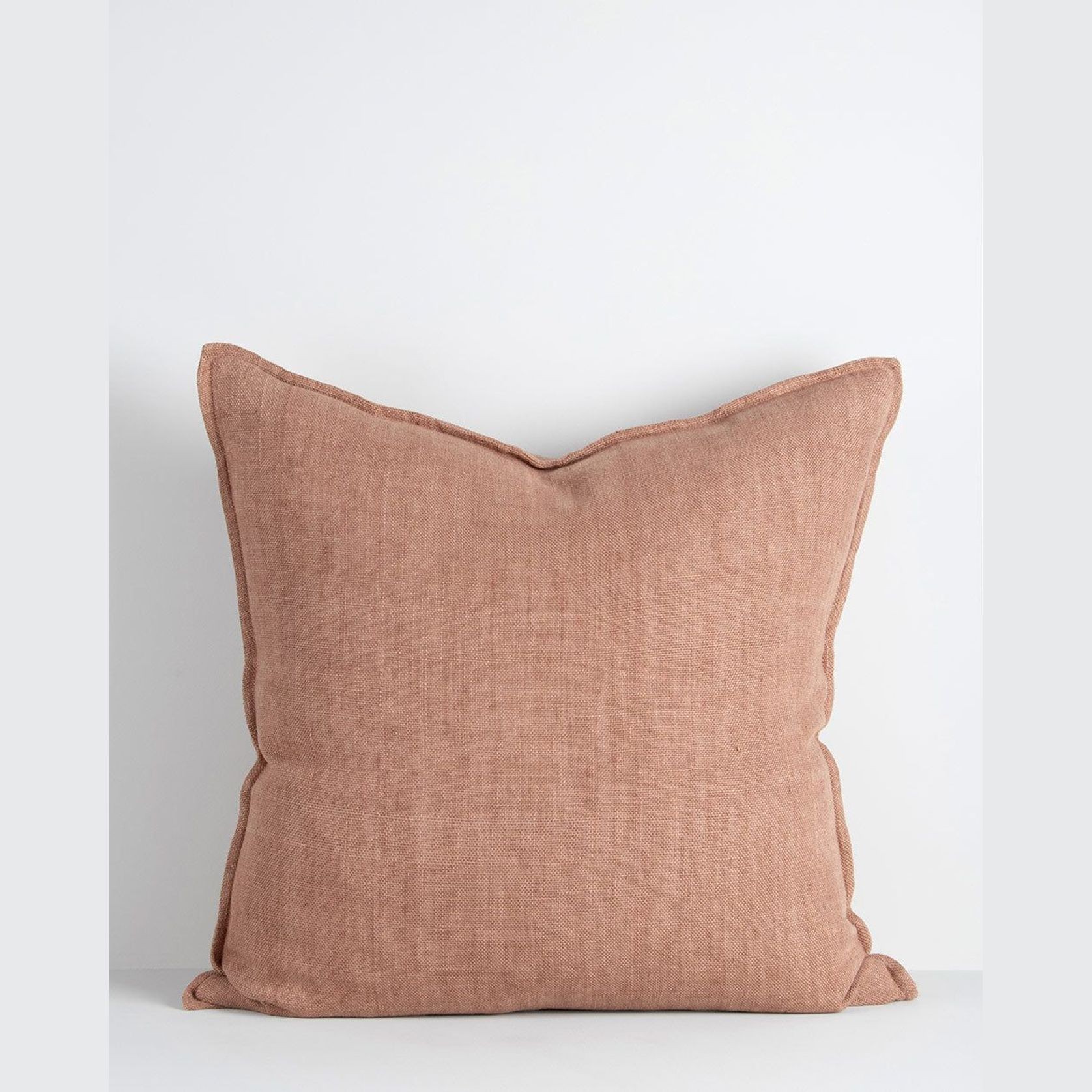 Baya Flaxmill Handwoven Linen Cushion - Clay | Two Sizes gallery detail image