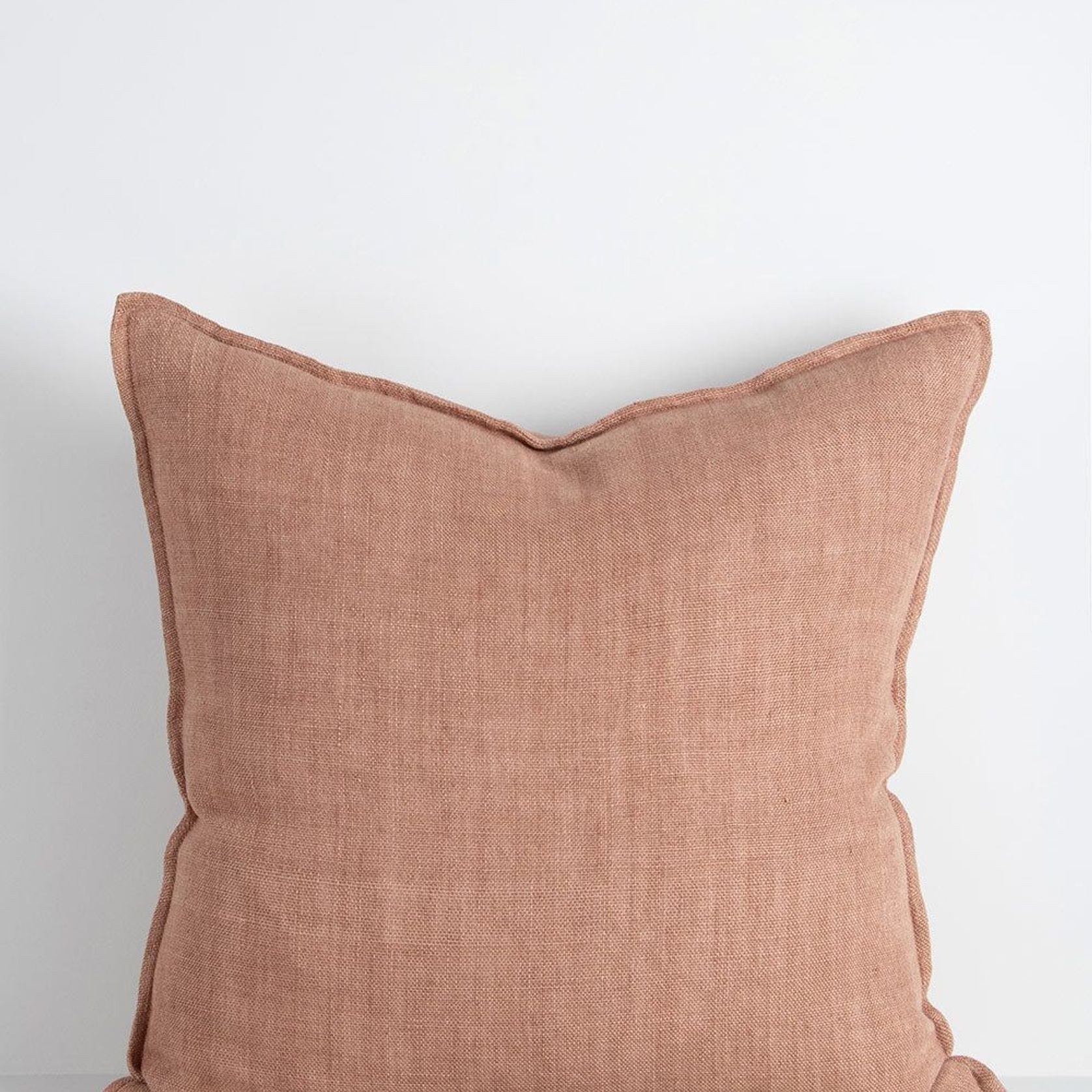 Baya Flaxmill Handwoven Linen Cushion - Clay | Two Sizes gallery detail image