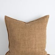 Baya Flaxmill Handwoven Linen Cushion - Fenugreek | Two Sizes gallery detail image