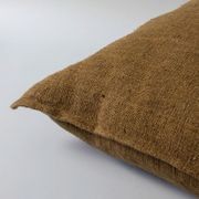 Baya Flaxmill Handwoven Linen Cushion - Pecan gallery detail image