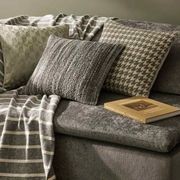 Weave Home Giovanni Cushion - Mist | Bouclé Houndstooth gallery detail image