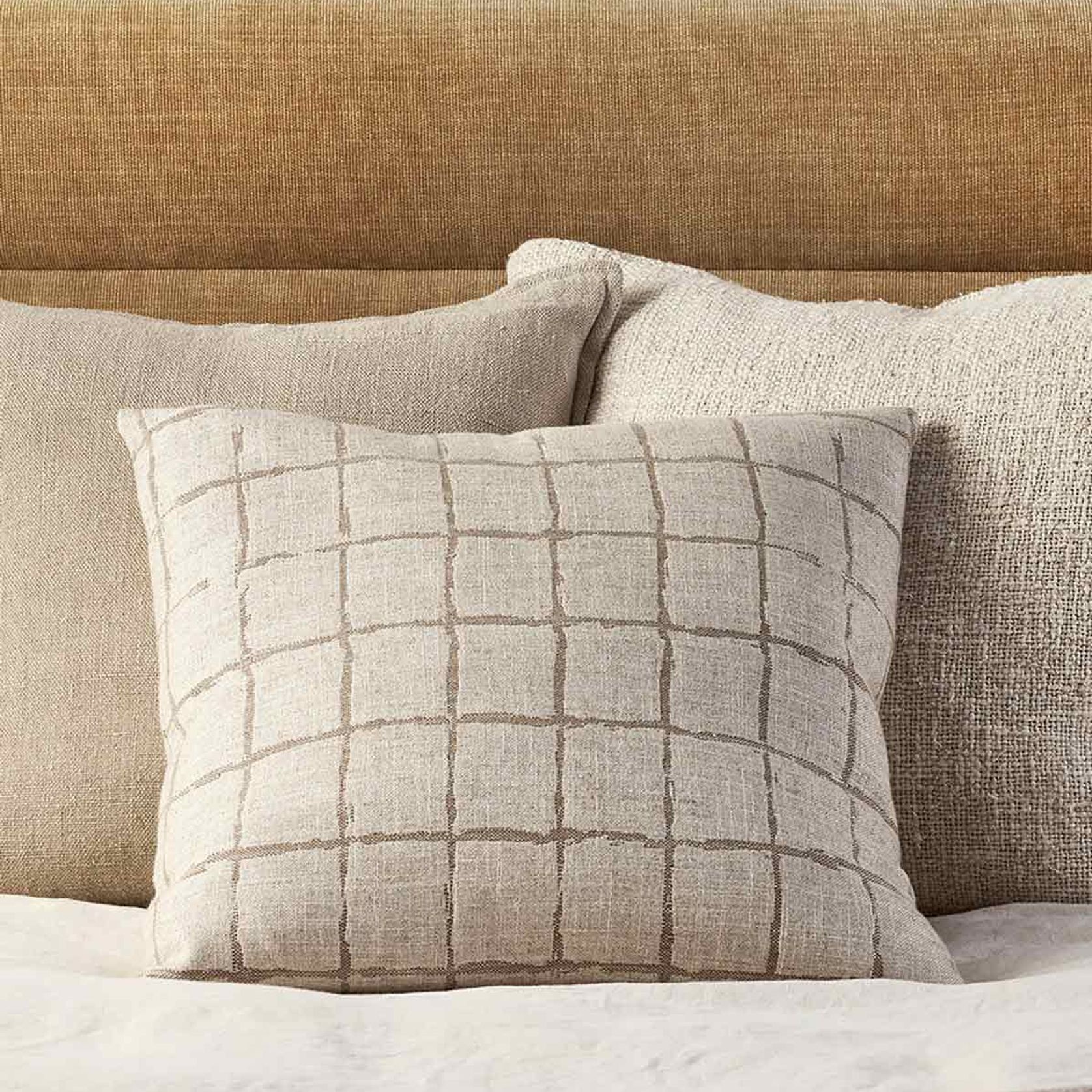 Baya Harrison Cushion - Taupe gallery detail image