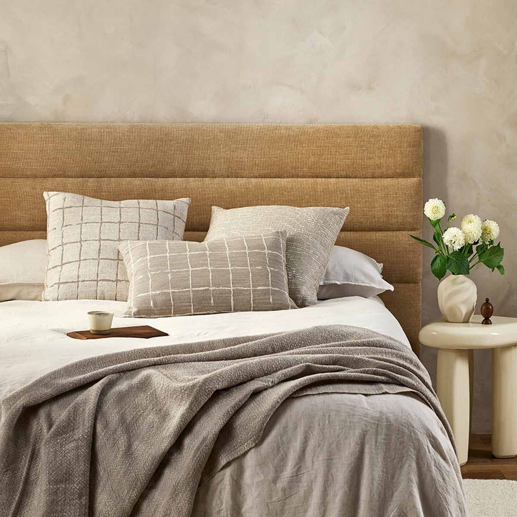 Baya Harrison Cushion - Taupe gallery detail image