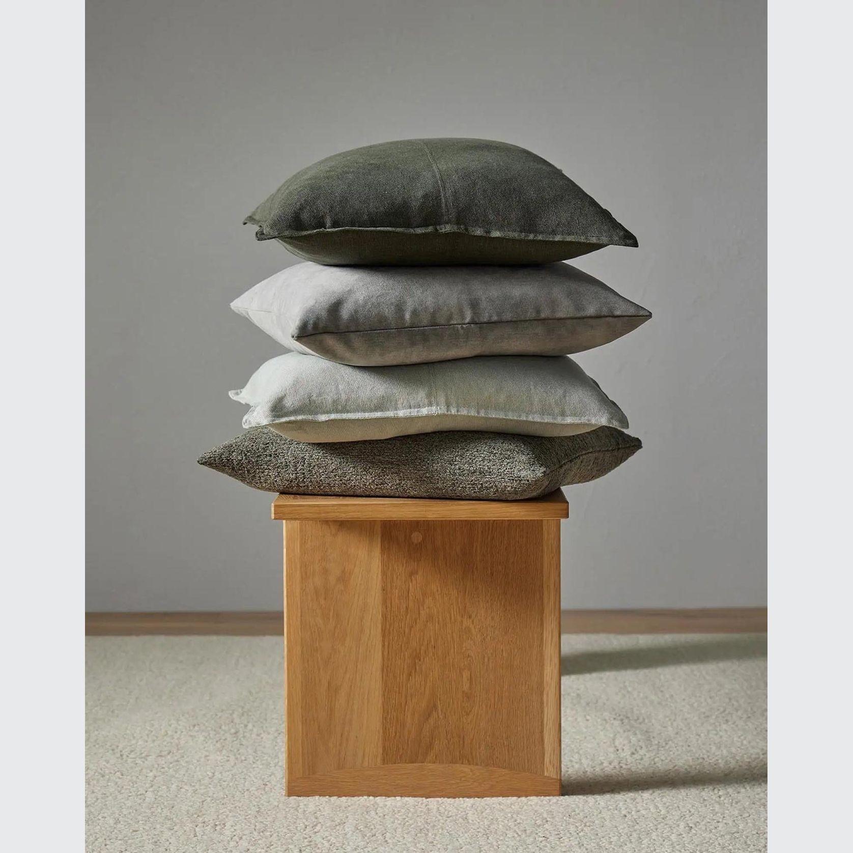Weave Home European Linen Como Cushion - Laurel | Three Sizes gallery detail image