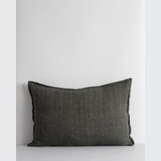 Baya Arcadia Handwoven Linen Cushion - Nori | Lumbar gallery detail image