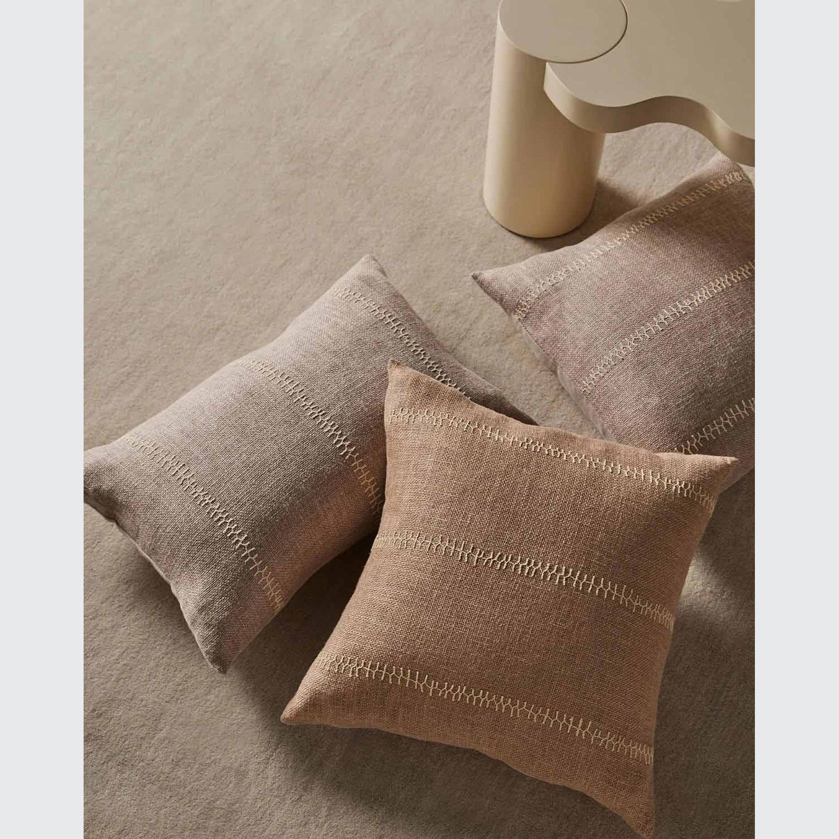 Weave Home Maddalena Cushion - Oatmeal | Two Sizes gallery detail image