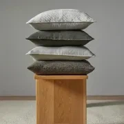 Weave Home European Linen Como Cushion - Khaki | Three Sizes gallery detail image