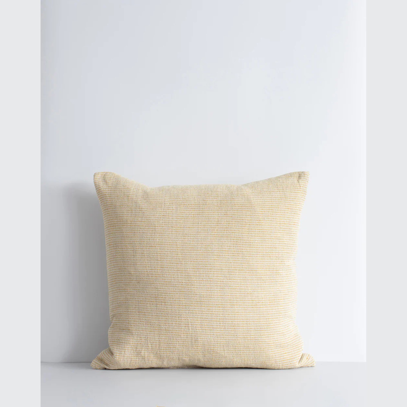 Baya Sandridge Cushion - Linen/Ochre | 100% Linen gallery detail image