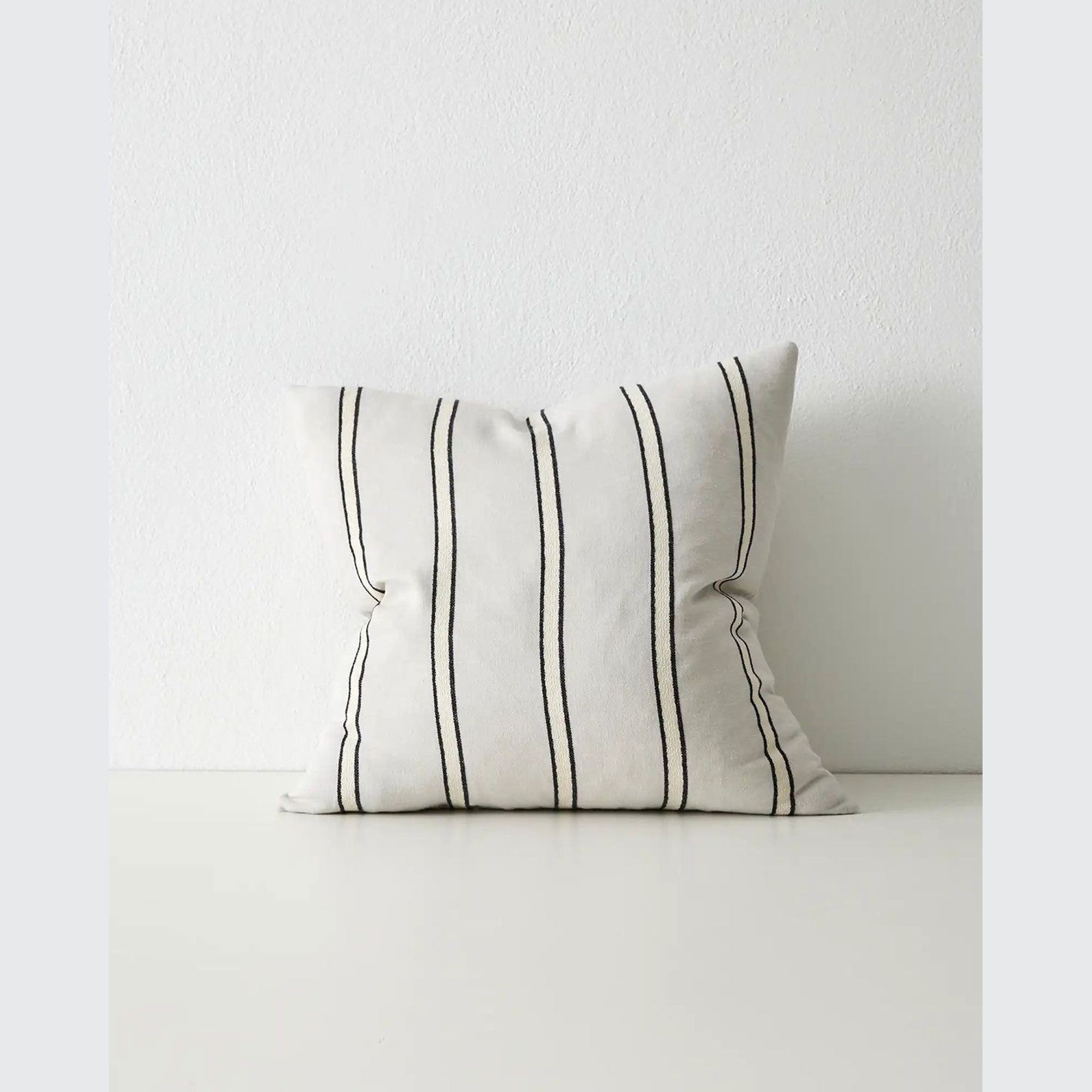 Weave Home Vinnie Striped Cushion - Glacier | Square and Lumbar gallery detail image