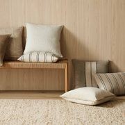 Weave Home Vinnie Striped Cushion - Glacier | Square and Lumbar gallery detail image