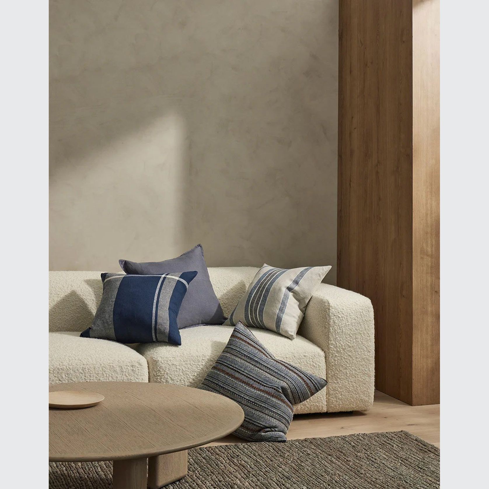 Weave Home Franco Cushion - Denim | 50 x 50cm gallery detail image