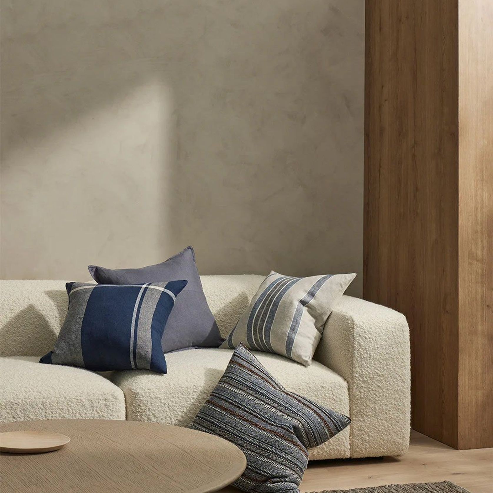 Weave Home Franco Cushion - Denim | 50 x 50cm gallery detail image