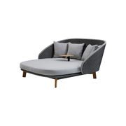 Peacock daybed w/teak legs incl. table gallery detail image