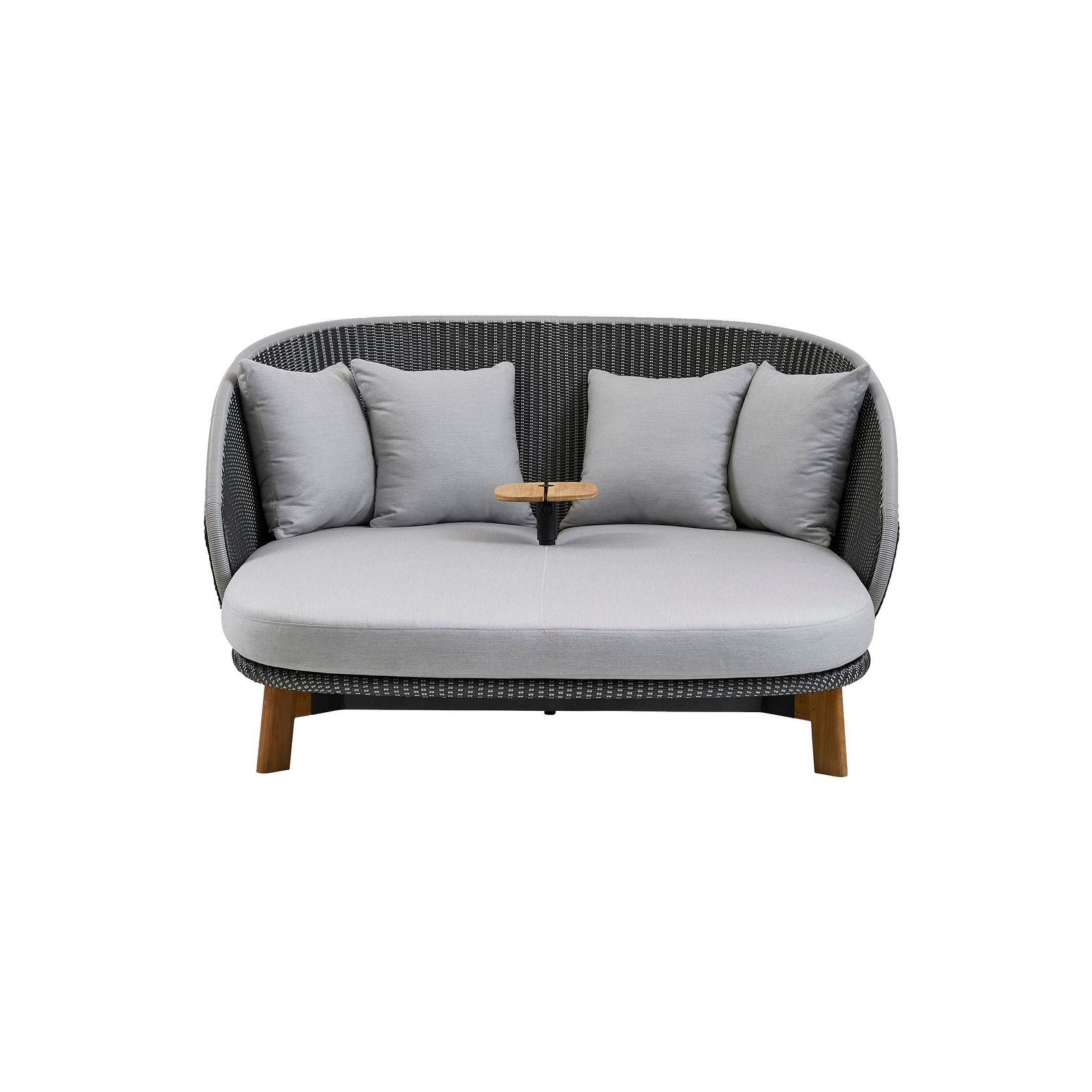 Peacock daybed w/teak legs incl. table gallery detail image