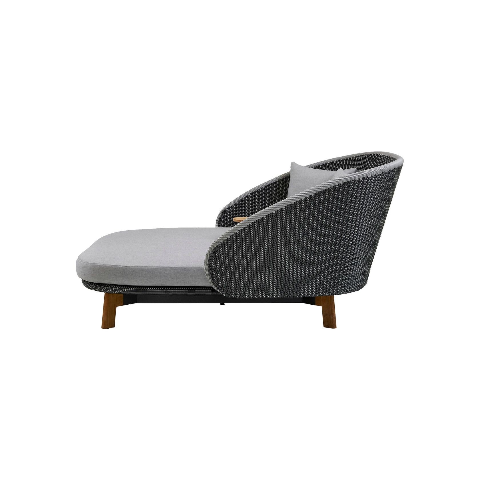 Peacock daybed w/teak legs incl. table gallery detail image
