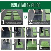 Artificial Grass Deck Tiles 300*300*20 - pack of 10 gallery detail image