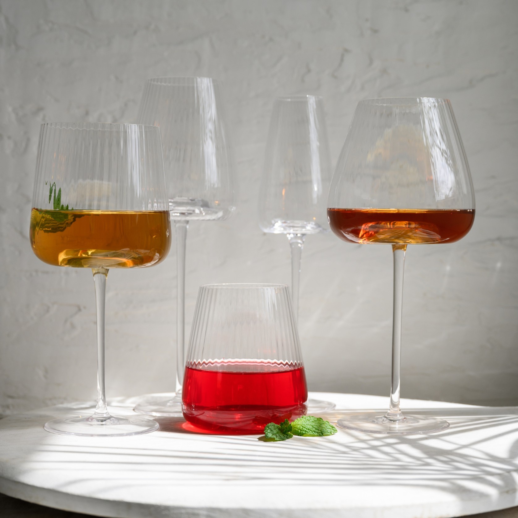 Melted Crystal Stemless Glass- Set of 4 gallery detail image