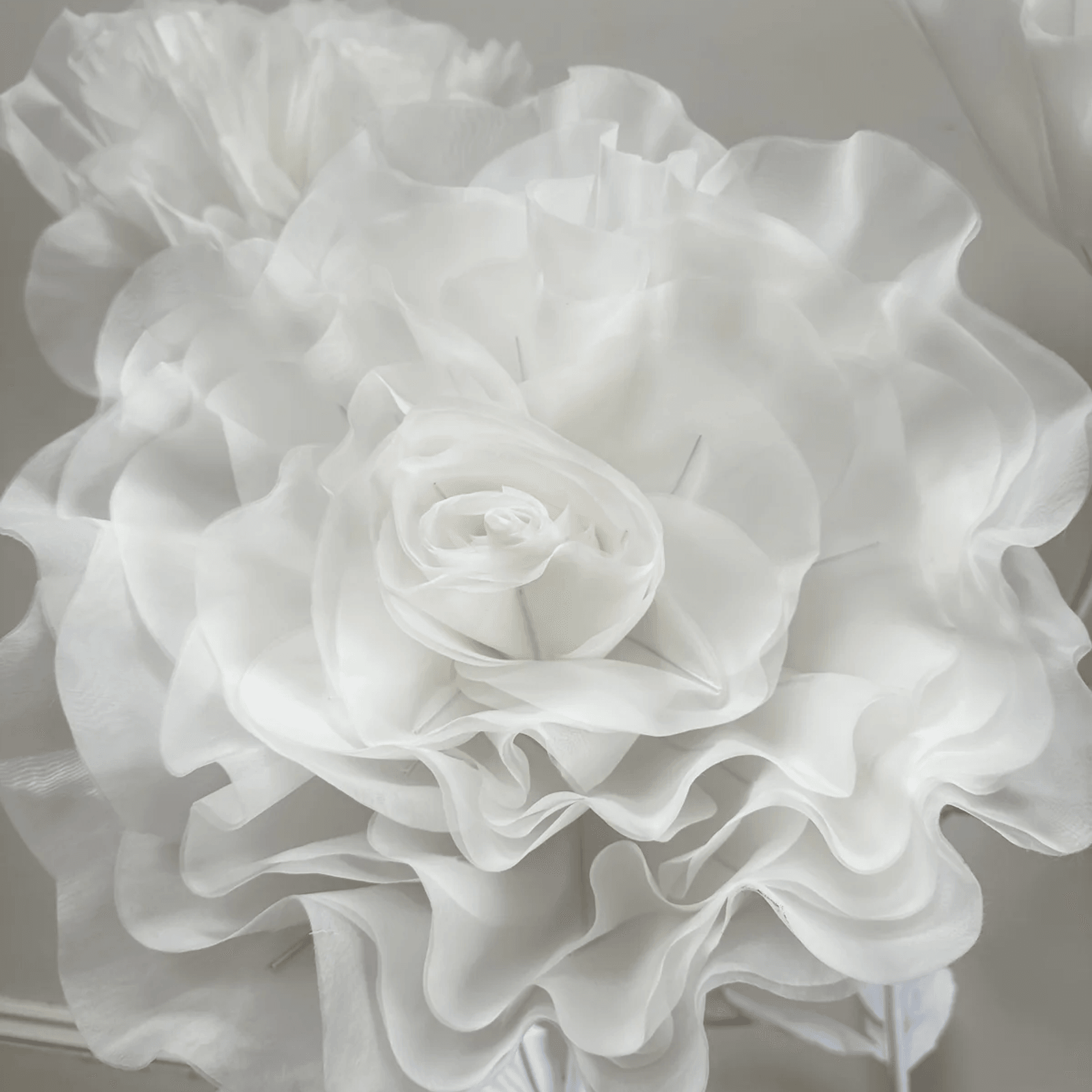 Giant White Rose on Stand Set gallery detail image