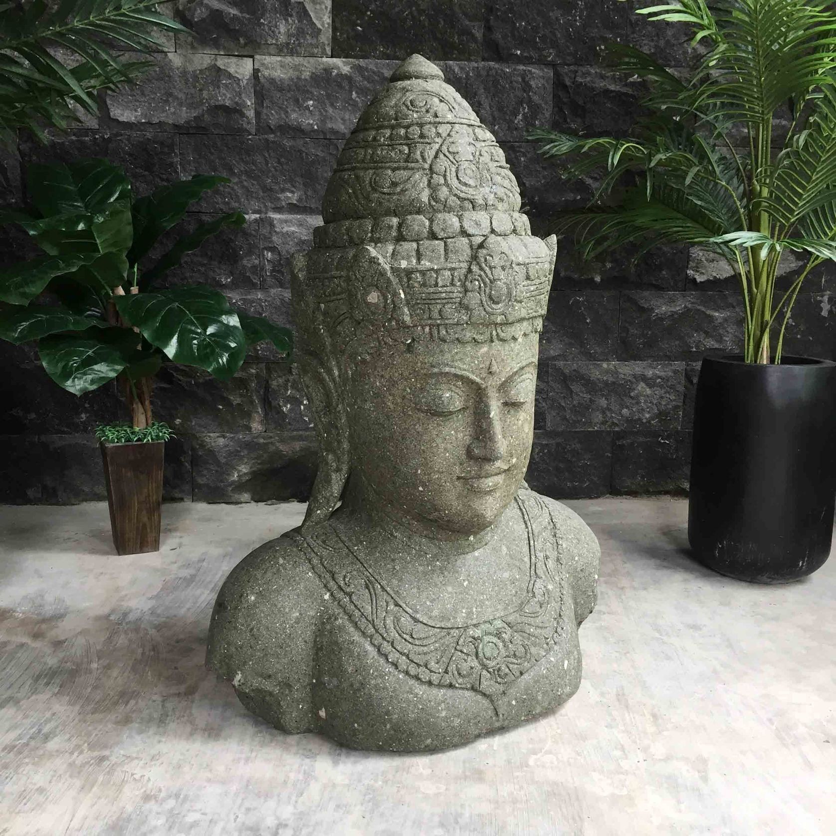 Greenstone Buddha Statue 105cm gallery detail image