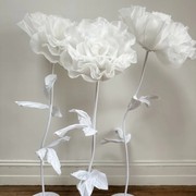 Giant White Rose on Stand Set gallery detail image
