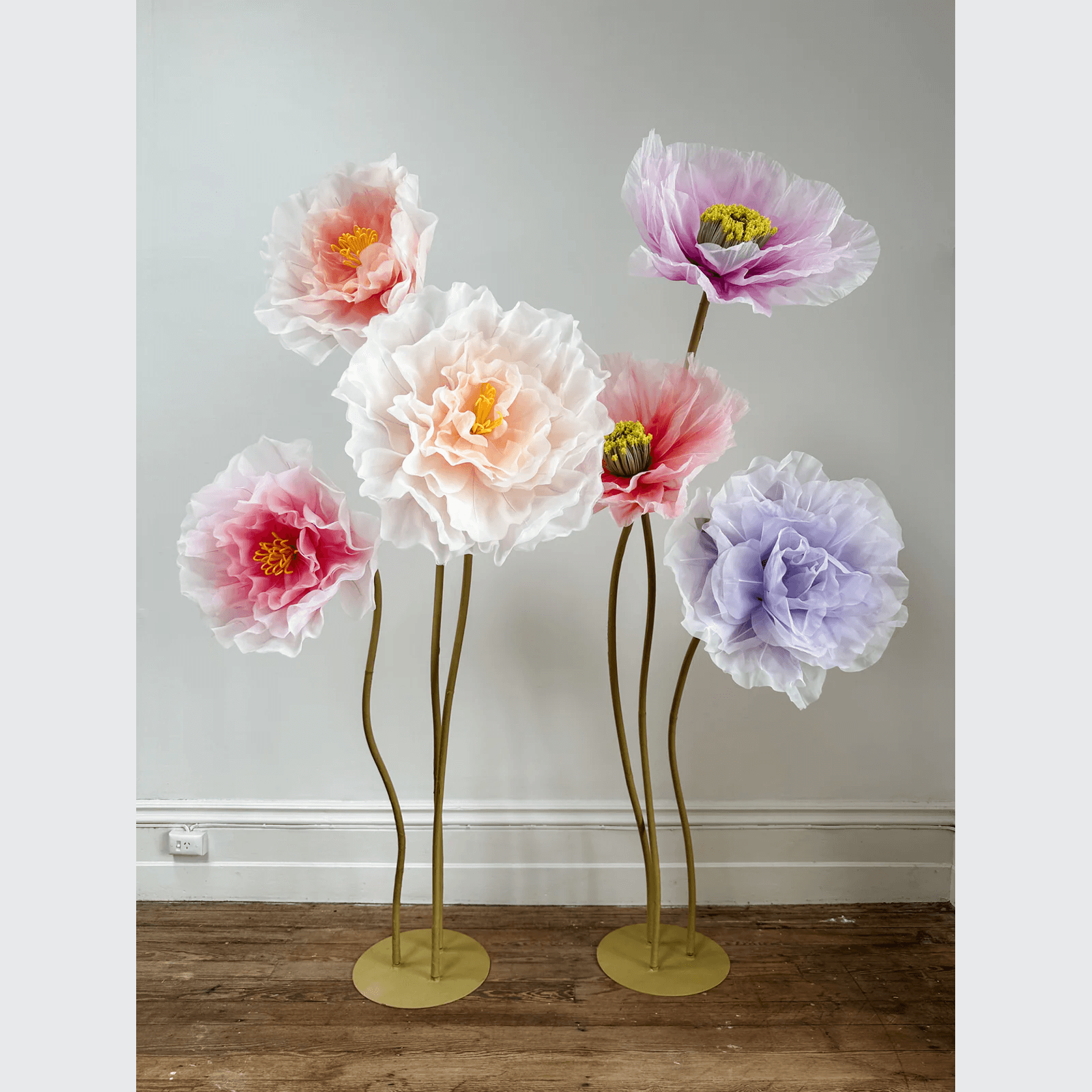 Giant Poppies on Stand Set gallery detail image