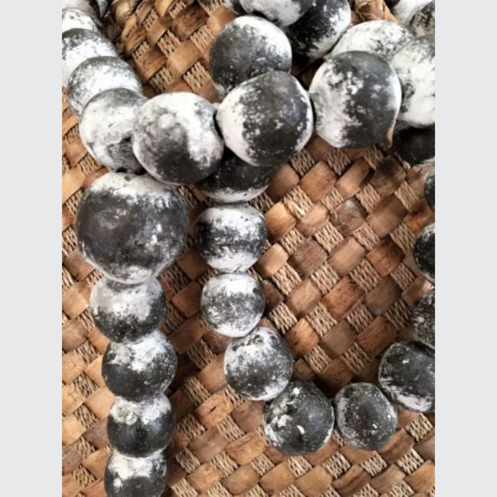 Blackwash Rosary Beads & Cross Clay gallery detail image