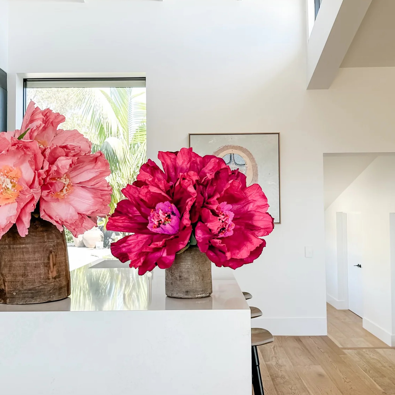 Two Toned Crepe Paper Flower gallery detail image