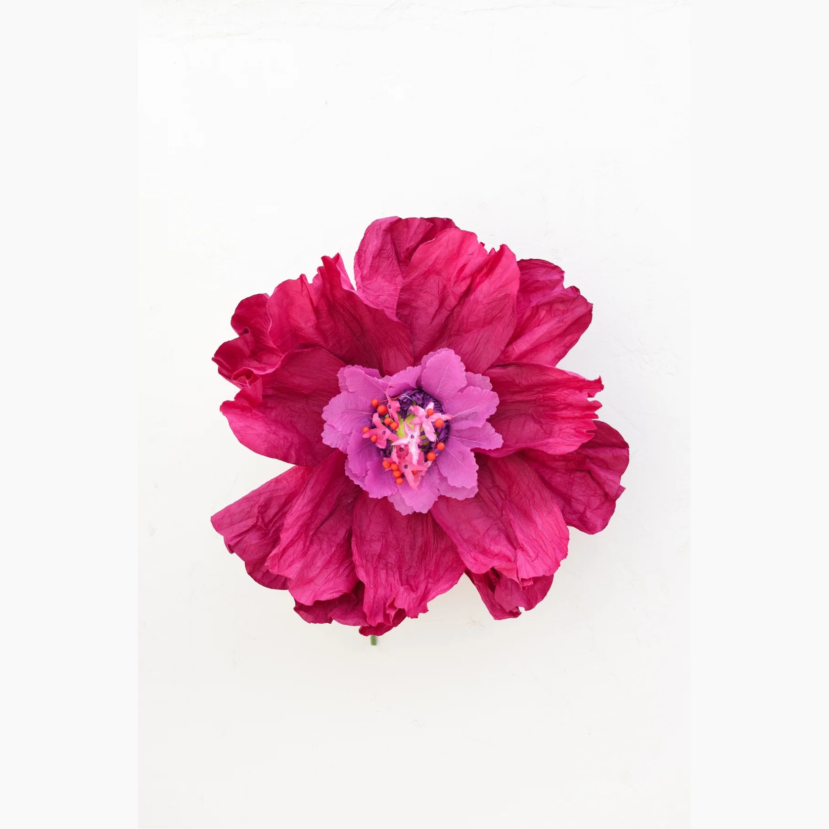 Two Toned Crepe Paper Flower gallery detail image