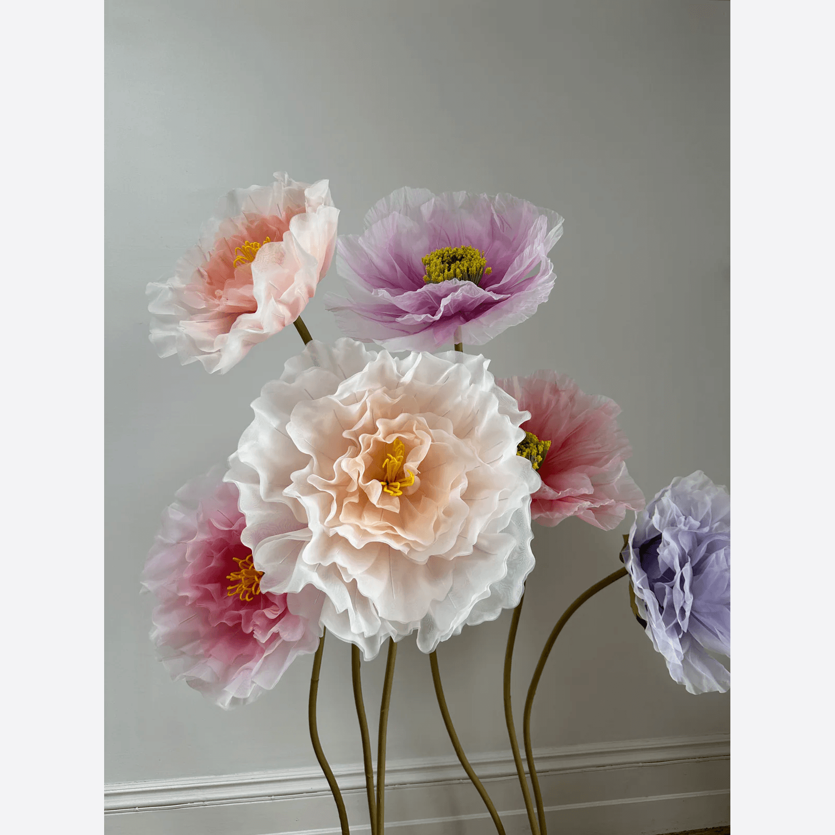 Giant Poppies on Stand Set gallery detail image