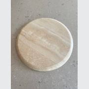 Round Tray - Veincut Travertine gallery detail image