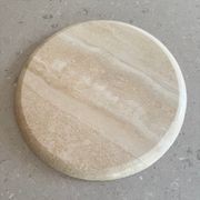 Round Tray - Veincut Travertine gallery detail image