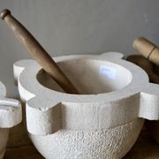 Antique French Marble Mortar & Pestle gallery detail image