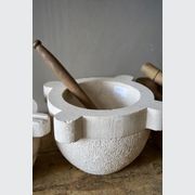 Antique French Marble Mortar & Pestle gallery detail image