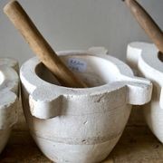 Antique French Marble Mortar & Pestle gallery detail image