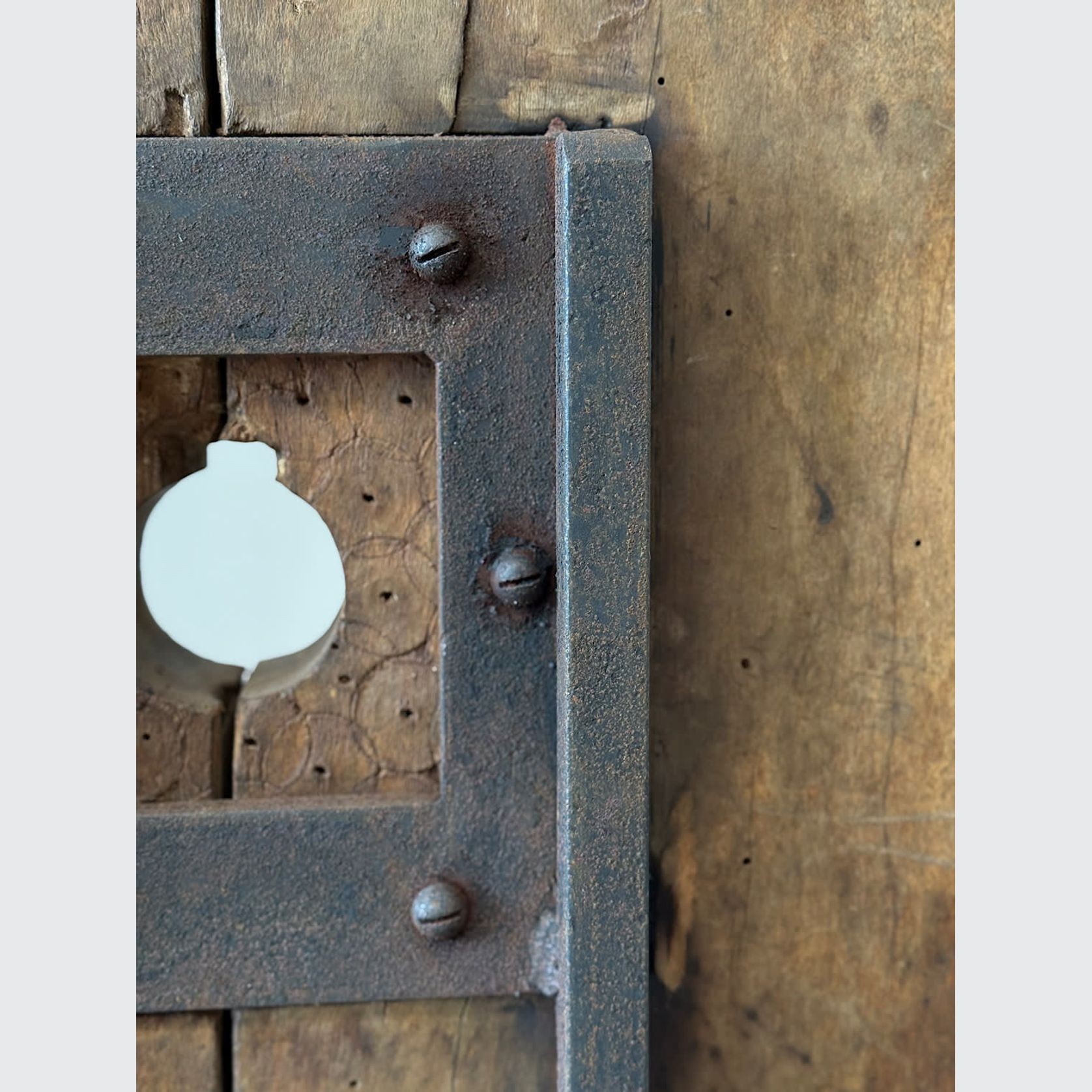 Large Antique Mounted Wooden Cog gallery detail image