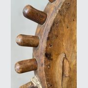 Large Antique Mounted Wooden Cog gallery detail image