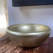 Metallic Old Gold Glass Bowl gallery detail image
