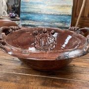 Shallow Bowl With Handles and Motif gallery detail image